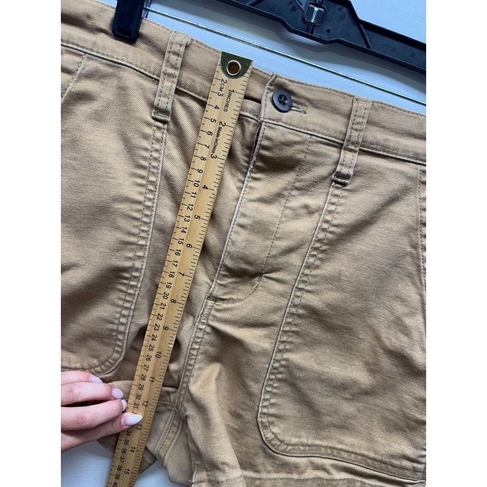 Madewell Camp‎ Shorts Women 28 Brown High Rise Patch Pocket Stretch - Picture 3 of 8